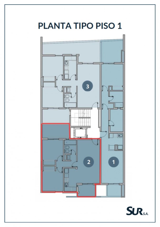 Dto en venta de dos dormitorios a estrenar, Edificio Tamesis, Sur 9, Ciudad de Santa Fe