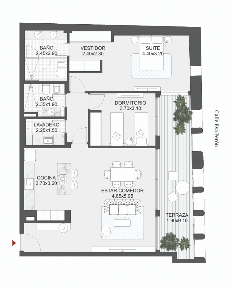 Departamentos de 2 y 3 dormitorios, Gran Tortola, Santa Fe