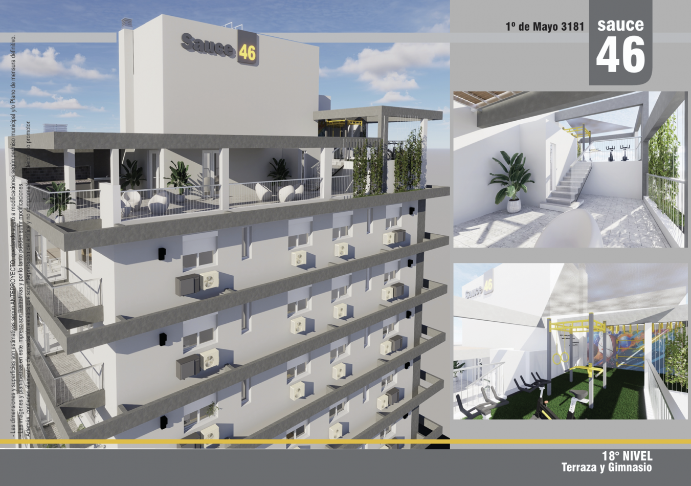 Departamentos de 1 y 2 dormitorios en venta, edificio Sauce 46 en el barrio Constituyentes, Santa Fe