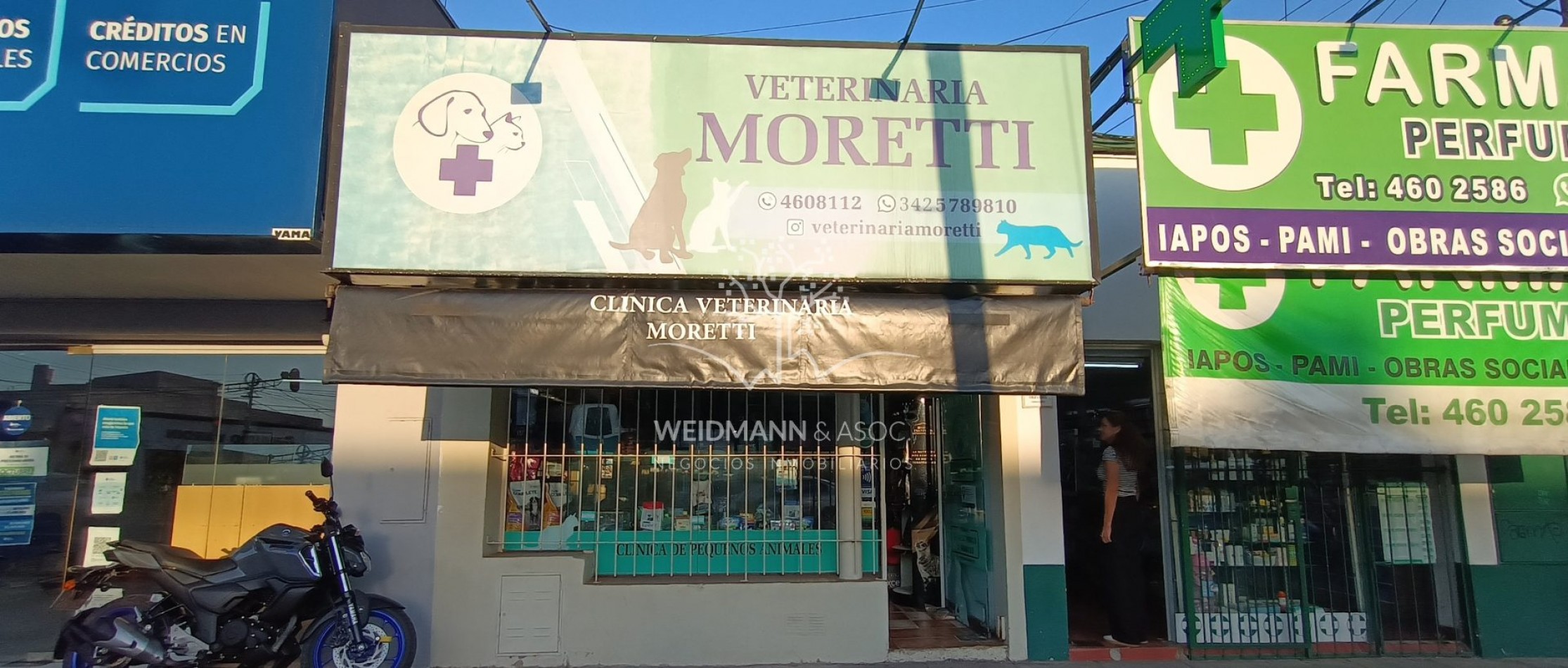 ALQUILER de veterinaria, zona comercial de Aristobulo del Valle, Santa Fe