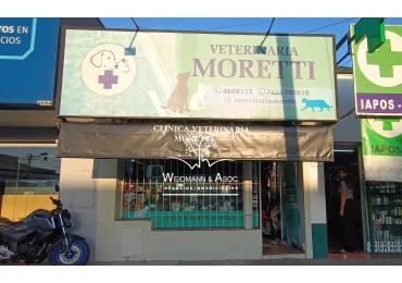 Fondo de comercio en venta, Veterinaria zona comercial de Aristobulo del Valle. Ciudad de Santa Fe